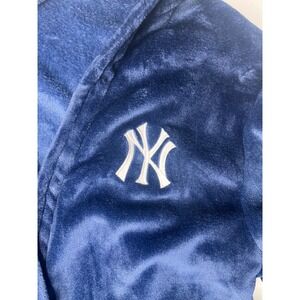 New York Yankees Mens Robe Loungewear Sleepwear Navy Blue L XL Bathrobe